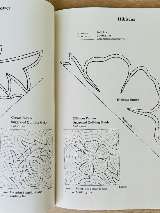 Vintage Hawaiian Quilting Instructions & Full-Size Patterns - Elizabeth Root - Picture 12 of 14